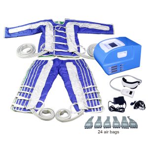 BR-610 24 cells infrared pressotherapy machine Pressotherapy jacket and pants Infrared lymphatic detox machine Salon pressotherapy suit system Pressotherapy body slimming machine