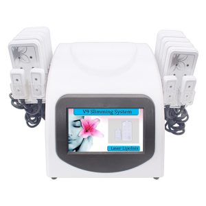 HR-617 laser lipo slimming machine V9 laser lipo laser lipolysis body shaping machine salon laser lipo equipment 14 pads laser slimming machine