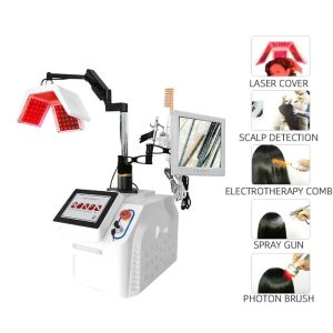 JK1503 Laser Hair Growth Machine with Scalp Detector | 5 in 1 Red Light Therapy Hair Regrowth Device For Hair Loss Treatment