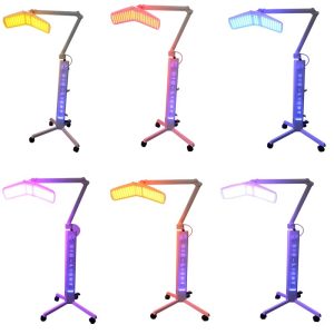 HR-1200 Vertical PDT LED Photon Light Therapy Machine | 7 Colors LED Light Facial Skin Rejuvenation Machine for Beauty Salon