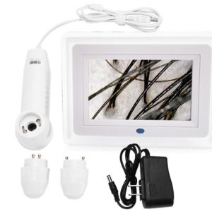 HR-703 scalp detector Hair Follicle Analyzer | 7 Inch 50X 200X Dual Lens Salon Detector