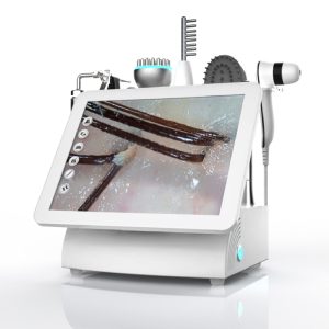 HR-706 scalp analyzer machine Multimedia Scalp Skin Care Instrument | 15 Inch 6 in 1 Salon Scalp Analyzer Machine