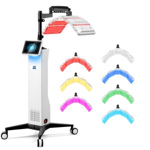 HR-M24 7 Color led light therapy facial machine LED PDT Phototherapy Machine Vertical Salon LED Light Therapy Skin Rejuvenation Device