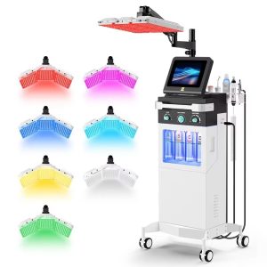 HR-M45 11 in 1 facial beauty machine Facial Deep Cleansing Machine With 7 Colors PDT LED Light Therapy For Salon Skin Rejuvenation Care