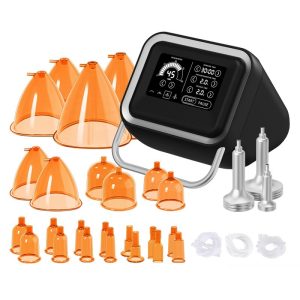 IT-0814 Vacuum Butt Lift Machine with 24 Cups & 3 Massage Handles Breast Enlargement Vacuum Cupping Therapy Machine for Salon Body Shaping