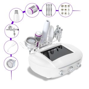 MS-MJ1806 6 in 1 Multifunctional Facial Machine | Diamond Dermabrasion Skin Care High Frequency cold hot hammer Microcurrent LED Device